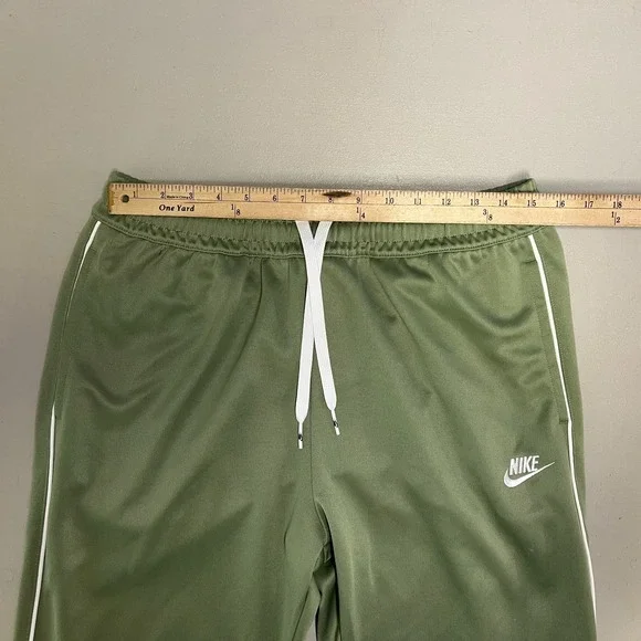 Nike Green Joggers Sweatpants Mens Large Pockets Fleece Gym Training Tech - Picture 8 of 9